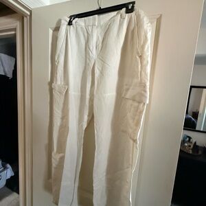 H&M White Cargo Pants